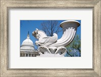 USA, Washington DC, Capitol Building, sculpture Fine Art Print