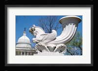 USA, Washington DC, Capitol Building, sculpture Fine Art Print