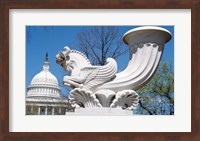 USA, Washington DC, Capitol Building, sculpture Fine Art Print