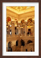 USA, Washington DC, Library of Congress interior Fine Art Print