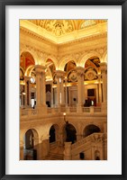 USA, Washington DC, Library of Congress interior Fine Art Print