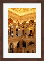 USA, Washington DC, Library of Congress interior Fine Art Print