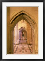 Arched doorways at the National Cathedral, Washington D.C., USA Fine Art Print