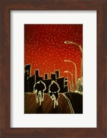 Cycling at night Fine Art Print