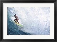 Surfing - In the Curl Framed Print