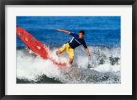 Surfing in the water Fine Art Print