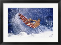 Surfing in action Fine Art Print