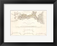 Canal du Cape-Cod Massachusetts, 1834 map Fine Art Print