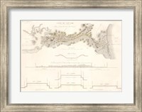 Canal du Cape-Cod Massachusetts, 1834 map Fine Art Print