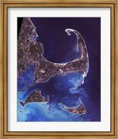 Cape Cod - from space Fine Art Print