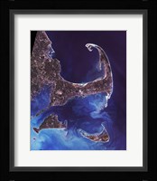 Cape Cod - from space Framed Print