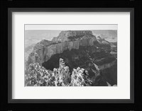 Close-in view of curved cliff, Grand Canyon National Park, Arizona Framed Print
