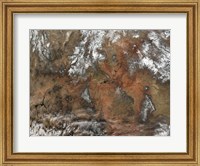 Grand Canyon satellie view from space Fine Art Print