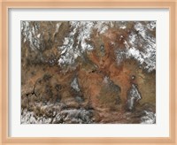 Grand Canyon satellie view from space Fine Art Print