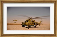 Afghan Air Corps Mi-35 at Kandahar Airfield, 2009 Fine Art Print