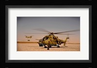 Afghan Air Corps Mi-35 at Kandahar Airfield, 2009 Fine Art Print
