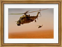 Afghan Air Corps Mi-35 helicopters Fine Art Print