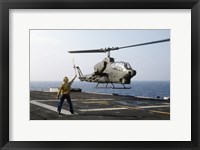 AH-1T Sea Cobra helicopter Framed Print