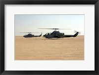 AH-1W Super Cobras Framed Print