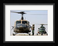Iraqi air force carries wounded warrior on aeromedical evacuation mission Fine Art Print