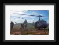 UH-1D helicopters in Vietnam 1966 Fine Art Print