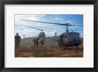 UH-1D helicopters in Vietnam 1966 Fine Art Print