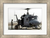 US Marine Corps UH-1N Huey helicopter Fine Art Print