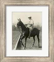 M.J. Waterbury, polo player Fine Art Print