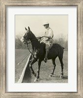 M.J. Waterbury, polo player Fine Art Print
