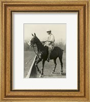 M.J. Waterbury, polo player Fine Art Print