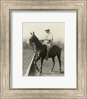 M.J. Waterbury, polo player Fine Art Print