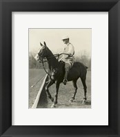 M.J. Waterbury, polo player Fine Art Print