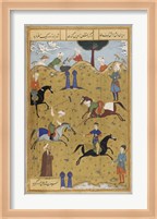 Polo game from poem Guy Chawgan Fine Art Print