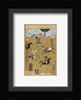 Polo game from poem Guy Chawgan Framed Print