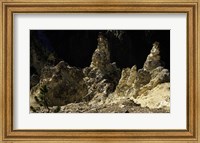 Rock formations at a canyon, Grand Canyon of the Yellowstone, Yellowstone River, Yellowstone National Park, Wyoming, USA Fine Art Print