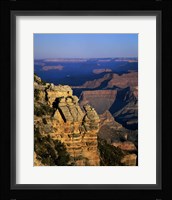 High angle view of rock formations, Grand Canyon National Park, Arizona, USA Framed Print