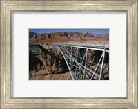 Bridge across a river, Navajo Bridge, Colorado River, Grand Canyon National Park, Arizona, USA Fine Art Print