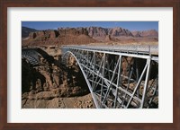 Bridge across a river, Navajo Bridge, Colorado River, Grand Canyon National Park, Arizona, USA Fine Art Print