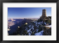 Ruin of an old building on a cliff, Grand Canyon National Park, Arizona, USA Fine Art Print