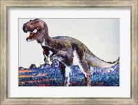 Colorful Close-up of a tyrannosaurus rex Fine Art Print
