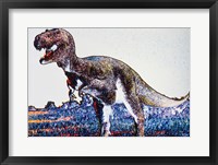 Colorful Close-up of a tyrannosaurus rex Fine Art Print