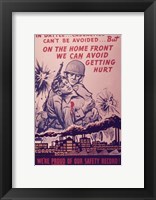 We Can Avoid Getting Hurt Framed Print