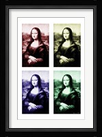 Moody Mona Framed Print
