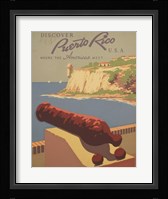 Discover Puerto Rico U.S.A. Framed Print