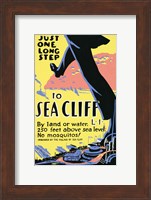 Just one long step to Sea Cliff Fine Art Print