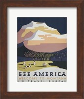 See America Welcome to Montana Fine Art Print