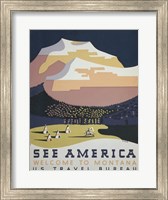 See America Welcome to Montana Fine Art Print