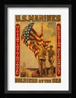 U.S. Marines - Soldiers of the sea Framed Print