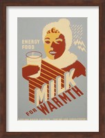 Milk - for warmth Energy food Fine Art Print
