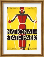 National and state parks, skiing, skating, sliding, sleighing Fine Art Print